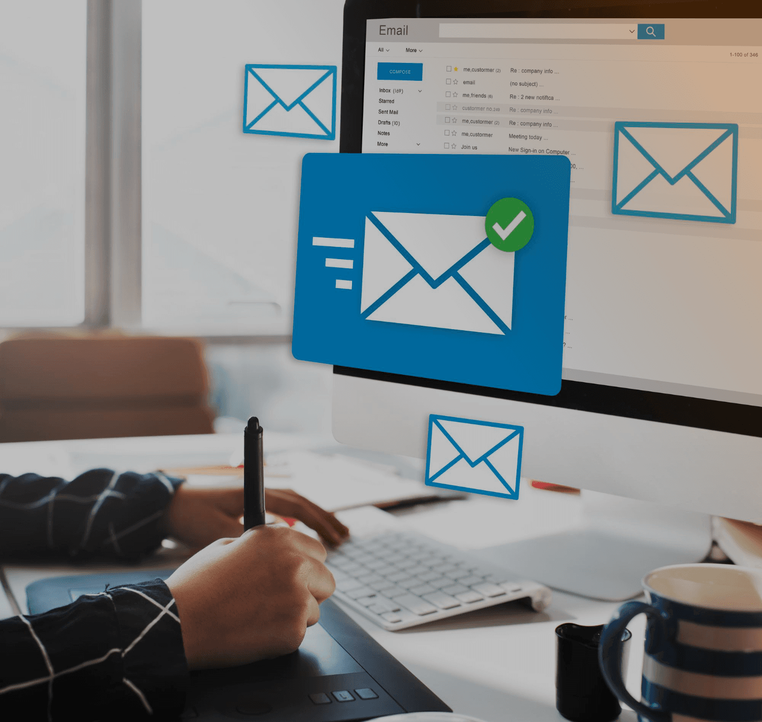 configuração de e-mail profissional
